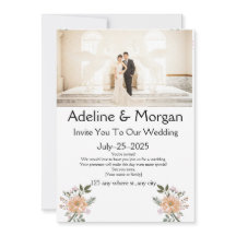 Cartes faire-part de mariage personnalisables élég