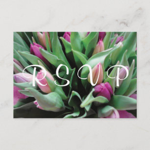 Cartes Faire-part de mariage RSVP   fleurs de tuli