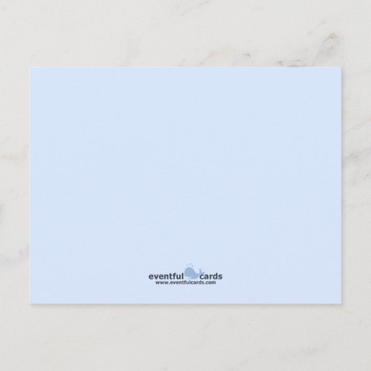 Cartes faire-part de naissance (Dos)