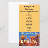 Cartes Faire-part Invitations Réunion Famille (Devant / Derrière)