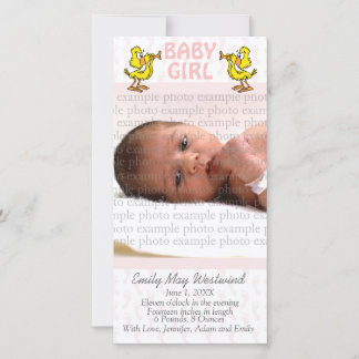 Cartes Faire-part photo pour bébé