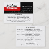 Cartes faisantes le coin blanches et rouges noires (Devant / Derrière)