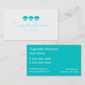 Cartes faites sur commande d'affaires bleues (Devant / Derrière)