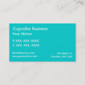 Cartes faites sur commande d'affaires bleues (Dos)