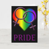 Cartes faites sur commande d'amour d'arc-en-ciel (Fleur jaune)