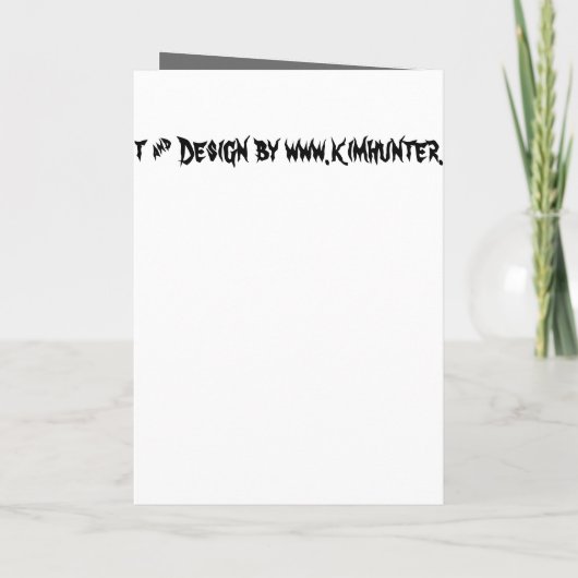 Cartes faites sur commande de Halloween (Dos)