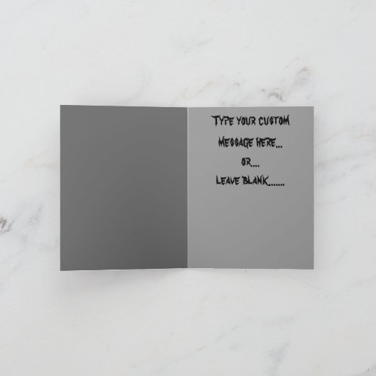 Cartes faites sur commande de Halloween (Intérieur)