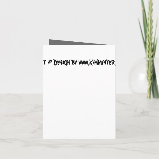 Cartes faites sur commande de Halloween (Dos)