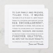 Cartes faites sur commande de Merci de jour du (Devant / Derrière)