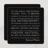 Cartes faites sur commande de Merci de jour du (Devant / Derrière)