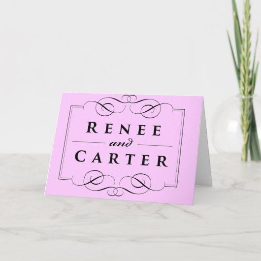 Cartes faites sur commande de Merci de mariage (Devant)