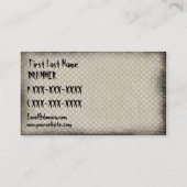 Cartes faites sur commande de musicien de batteur (Dos)