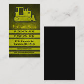 Cartes faites sur commande grunges jaunes de (Devant / Derrière)