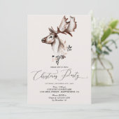 Cartes Festives de Noël Animal d'hiver (Debout devant)