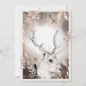 Cartes Festives de Noël Animal d'hiver (Dos)