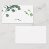 Cartes feuilles d'aquarelle - plat (Devant / Derrière)