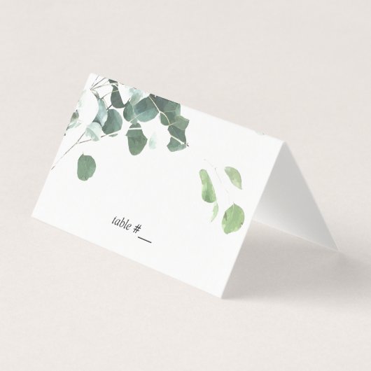 Cartes feuilles d'aquarelle - pliées (Front)