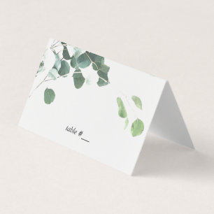 Cartes feuilles d'aquarelle - pliées