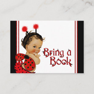 Cartes Fille Ethnique Coccinelle Apporte un Livre