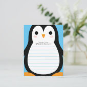 Cartes fixes pour enfants Penguin Cute Flat (Debout devant)