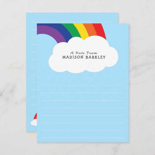 Cartes fixes Rainbow Cuts Kids Flat Stationning Ca (Devant / Derrière)