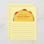 Cartes fixes Taco Cute Kids (Devant / Derrière)