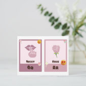 Cartes flash Alphabet, Cartes éducatives ABC Q,R,S (Debout devant)