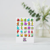 Cartes flash d'alphabet (Debout devant)