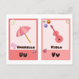 Cartes flash de l'alphabet, Cartes éducatives ABC 