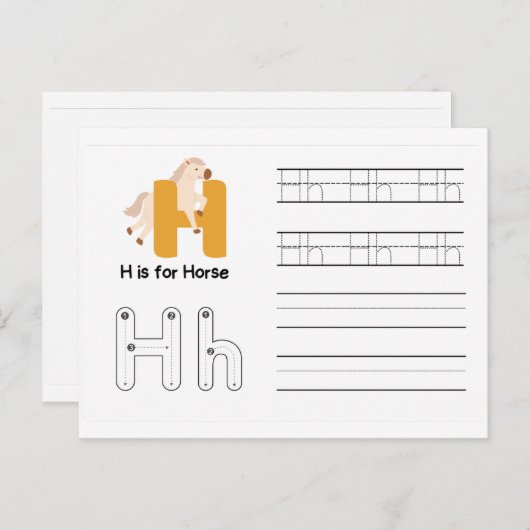 Cartes Flash pour l'écriture manuscrite pour la ma (Devant / Derrière)