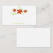 Cartes Fleur Rouge (Devant / Derrière)