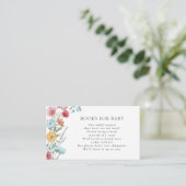 Cartes Fleur Sauvage pour Bébé (Debout devant)