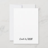 CARTES FLEURIÈRES BLANC MERCI DE NOTER (Dos)