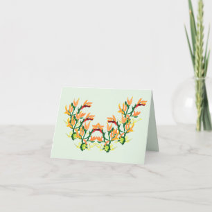 Cartes : Fleurs asiatiques