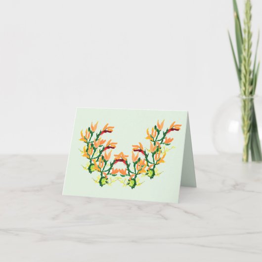 Cartes : Fleurs asiatiques (Devant)