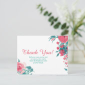 Cartes Floral Merci (Debout devant)