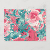 Cartes Floral Merci (Dos)