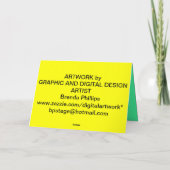 CARTES FLORALES DE LA SALUTATION ET DE NOTE DE (Dos)