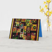 CARTES FLORALES DE LA SALUTATION ET DE NOTE DE (Fleur jaune)