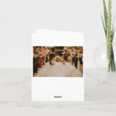 Cartes florales de Merci de photo de mariage (Dos)