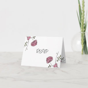 Cartes florales de RSVP