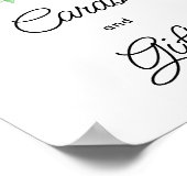 Cartes florales élégantes et affiche cadeau (Coin)