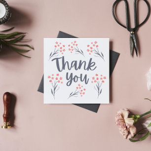 Cartes florales Merci