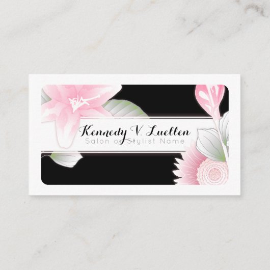 cartes florales vintages de référence (Dos)