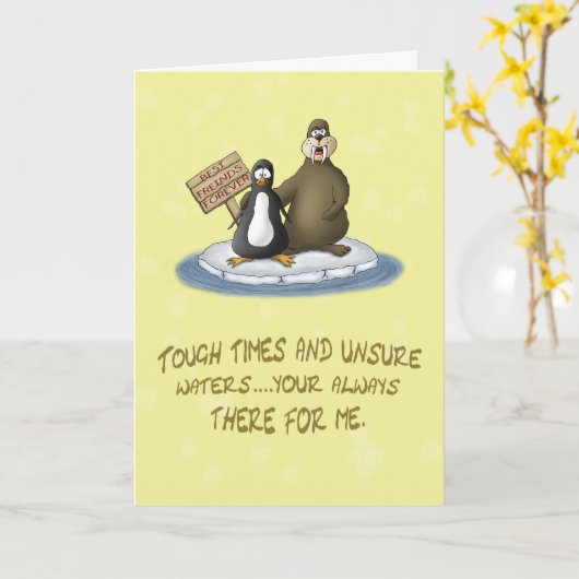 Cartes Forever Les Meilleurs Amis Drôle : A Drift (Fleur jaune)