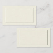 Cartes Formelles Crème (Devant / Derrière)