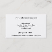 Cartes fréquentes d'acheteur de Baker/chef de (Dos)