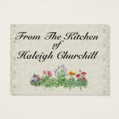 Cartes "From the Kitchen Of" - SRF (Dos)