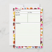 Cartes fruitées de recette (Devant)