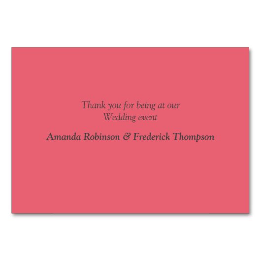 Cartes Fuchsia Protea - Blush & Gold Table (Dos)